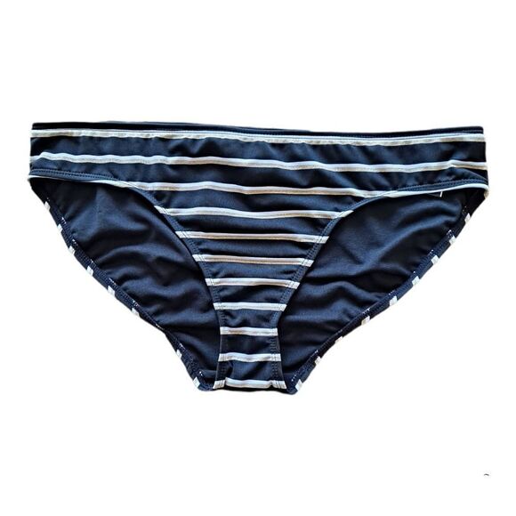 Lauren Ralph Lauren Dylan Striped Swimsuit Bottoms 14 - Picture 1 of 6